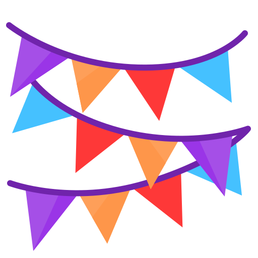Chain, flag, newyears, party icon - Free download