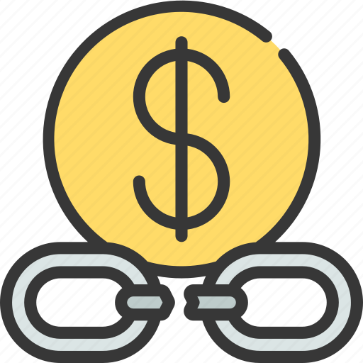 Broken, financial, chains, freedom, free icon - Download on Iconfinder