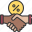 commissions, commission, agreement, handshake, percentage 