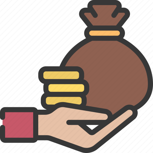 Give, money, given, hand, out icon - Download on Iconfinder