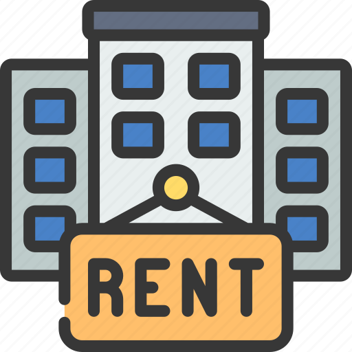 Rent, offices, out, rental, office, building icon - Download on Iconfinder