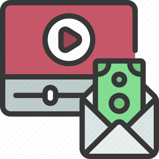 Video, paycheck, vlogger, payment, pay icon - Download on Iconfinder