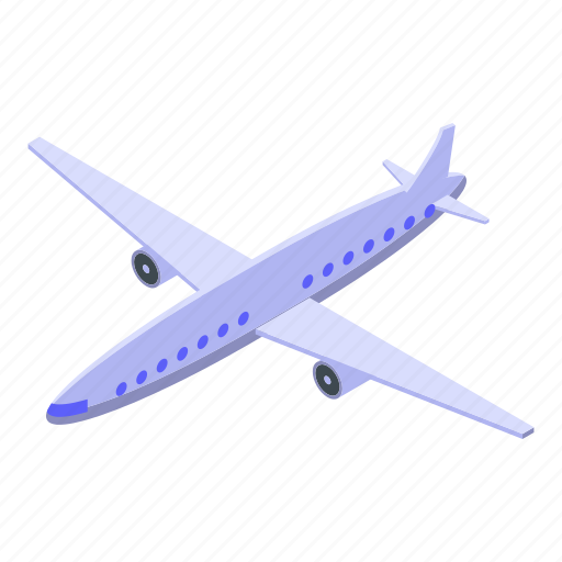 Airplane, business, cartoon, isometric, silhouette, transport, transportation icon - Download on Iconfinder