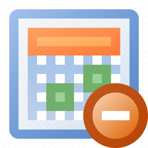 Calendar, delete, date, event, schedule icon - Download on Iconfinder