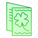 clover, irish, luck, ireland, patrick, leaf, holiday, card, traditional