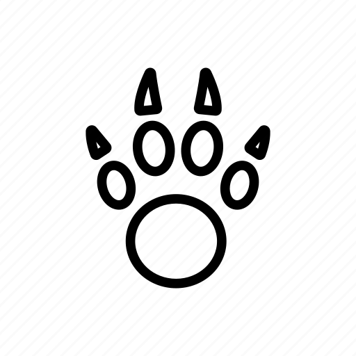 Animal, cat, contour, cute, paw, pet, print icon - Download on Iconfinder