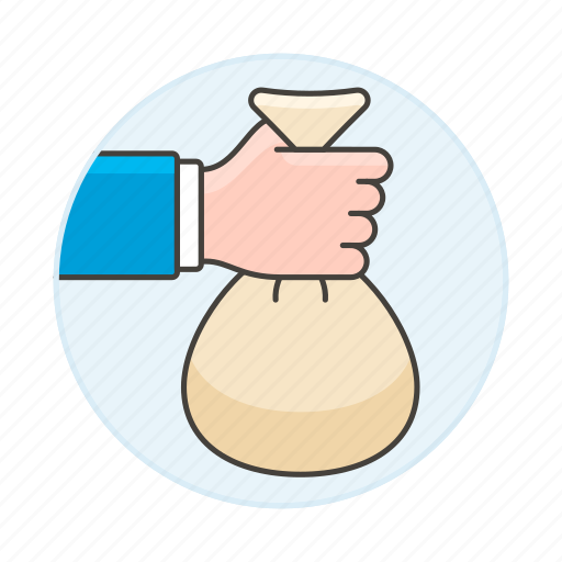 Bag, cash, dollar, grab, hand, money, payment icon - Download on Iconfinder