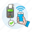 digital, invoice, nfc, payment, phone, point, pos, receipt, sale, smartphone, terminal, verified 