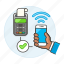 pos, payment, smartphone, phone, digital, point, terminal, verified, receipt, sale, invoice, nfc 