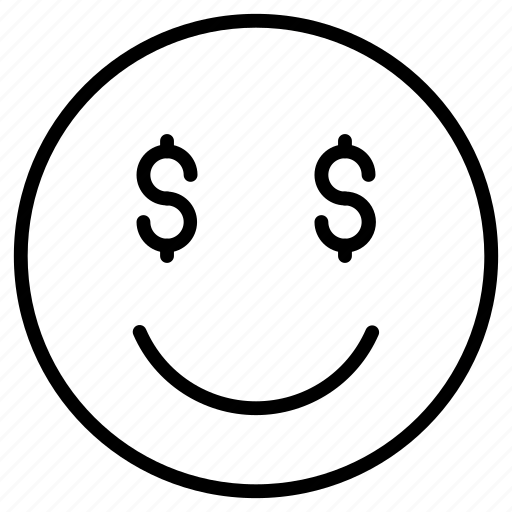 Smile, dollar, emoji icon - Download on Iconfinder