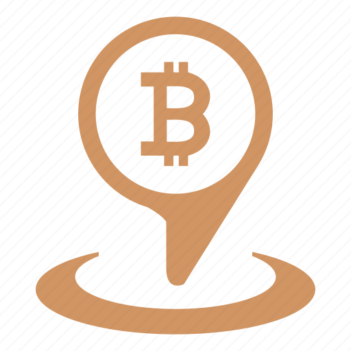 Bitcoin, geo, location, money, place, pointer icon - Download on Iconfinder