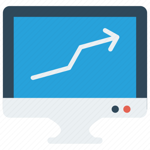Chart, graph, growth, lcd, monitor icon - Download on Iconfinder