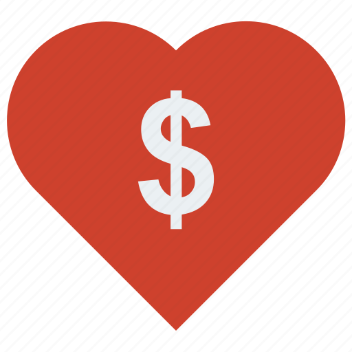 Cash, dollar, favorite, heart, love icon - Download on Iconfinder