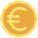 euro, coin, finances, european, money