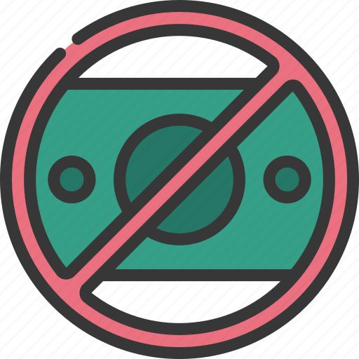Cash, not, accepted, finances, no, money icon - Download on Iconfinder