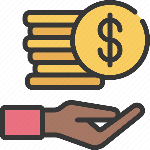 Give, money, finances, cash, hand icon - Download on Iconfinder