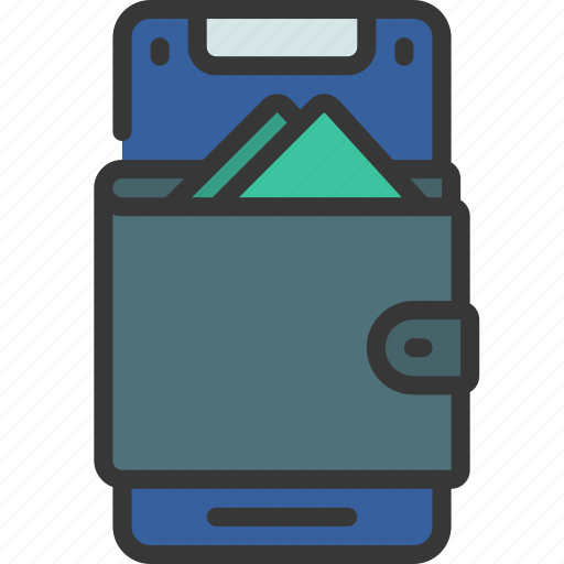 Mobile, wallet, finances, phone, ewallet icon - Download on Iconfinder