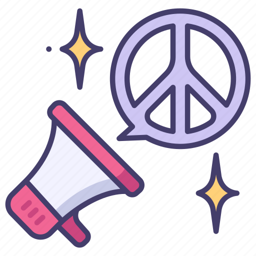Peace, speaker, business, talk, education, microphone, speech icon - Download on Iconfinder