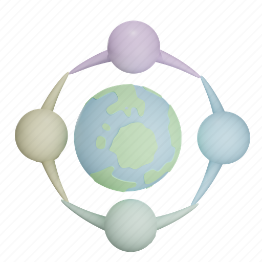 Peace, hold, people, world, globe, earth 3D illustration - Download on Iconfinder