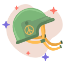 army helmet, peace, stop the war, freedom, stop war, peace sign, military 