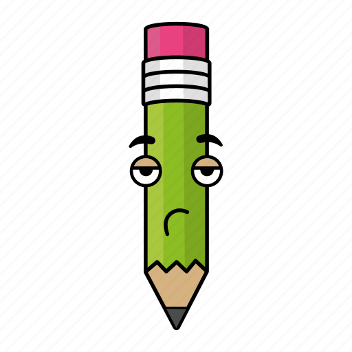 Character, emoji, emoticon, face, pencil, smiley icon - Download on Iconfinder