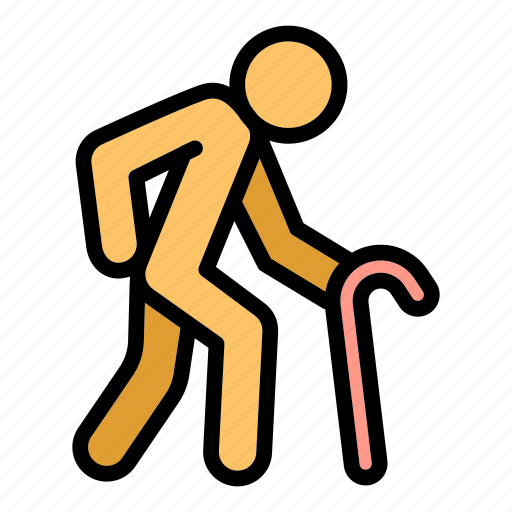 Couple, family, man, person, stick, walking icon - Download on Iconfinder