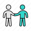 handshake, meeting, users, man, people 