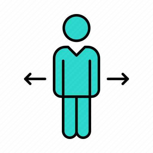 Male, sign, left, right, direction icon - Download on Iconfinder