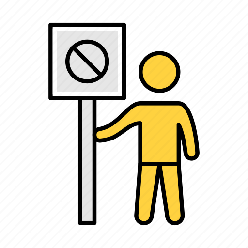 Notallowed, stop, restricted, user, guard icon - Download on Iconfinder