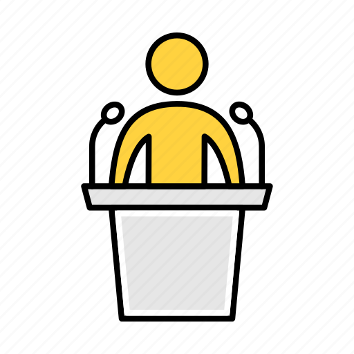 Press, conference, debate, presentation, speech icon - Download on Iconfinder