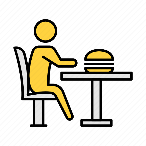 Restaurant, human, burger, food, eating icon - Download on Iconfinder