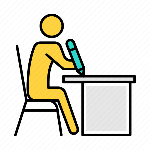 Writer, writing, user, man, male icon - Download on Iconfinder