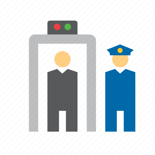 Control, detector, guard, metal, people, police, security icon - Download on Iconfinder