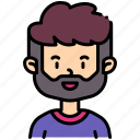 avatar, people, man avatar, beard, profile