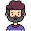 avatar, people, man avatar, beard, profile 