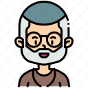 man, glasses, beard, moustache, user