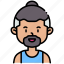 avatar, people, man, bread, beard, profile 