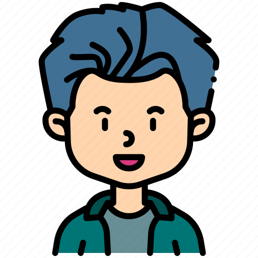 Man, hairstyle, person, people, character icon - Download on Iconfinder