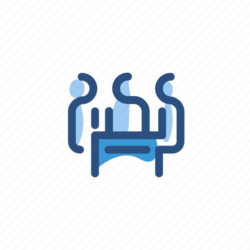 Meeting, men, team, three icon - Download on Iconfinder