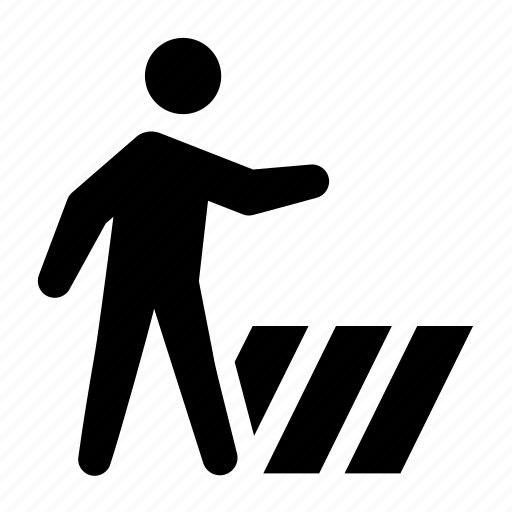 Walk, pedestrian, man, road icon - Download on Iconfinder