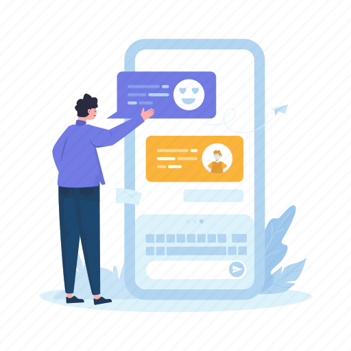 Communication, mail, message, connection, chat, comment, feedback illustration - Download on Iconfinder