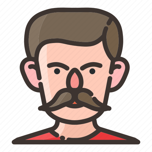 Avatar, face, human, male, man, mustache, people icon - Download on Iconfinder
