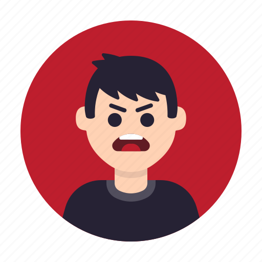Anger, angry, avatar, emotion, expression, furious, mad icon - Download on Iconfinder