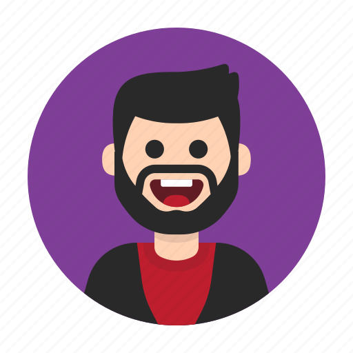 Avatar, beard, boy, happy, male, man, people icon - Download on Iconfinder
