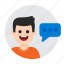 chat, comment, communication, message, messenger, speak, talk 