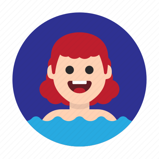 Avatar, bath, sea, shower, swim, swimming, woman icon - Download on Iconfinder