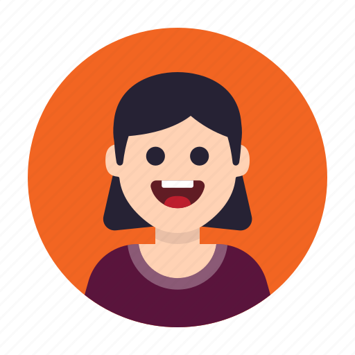 Avatar, female, girl, happy, lady, people, woman icon - Download on Iconfinder