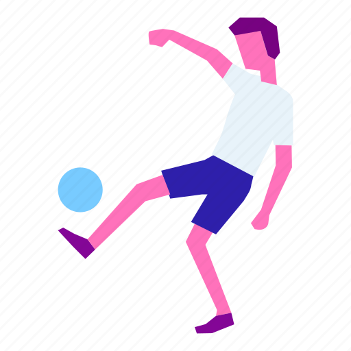 Ball, football, man, playing, soccer, soccer players, sports icon - Download on Iconfinder