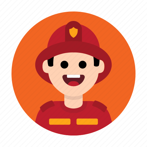Emergency, fire, firefighter, fireman, job, occupation, rescuer icon - Download on Iconfinder