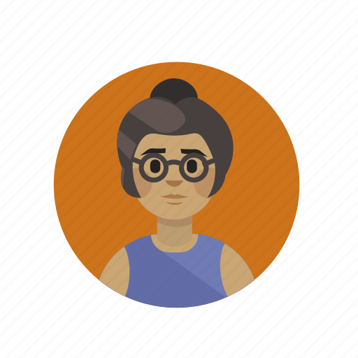 Bun, feminist, glasses, hipster icon - Download on Iconfinder